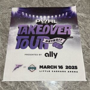 PWHL Takeover Tour Detroit Rally Towel Frost vs Sirens March 16, 2025